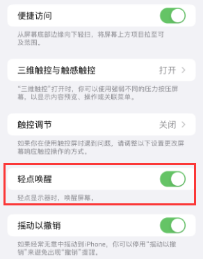 桥东苹果授权维修站分享iPhone轻点无法唤醒怎么办 