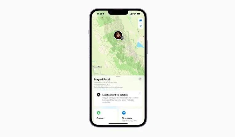 桥东苹果14维修分享iPhone14系列中 FindMy功能通过卫星分享位置方法教程 