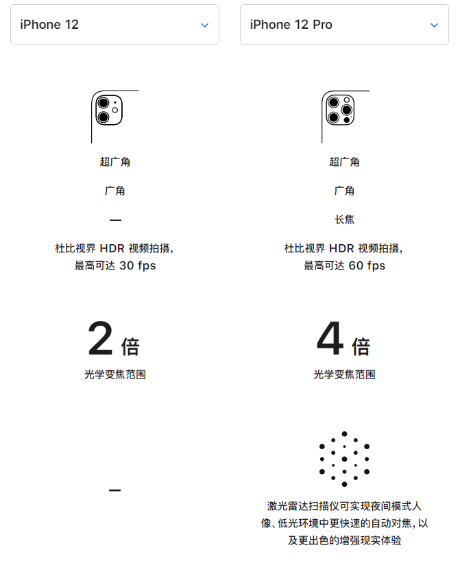 桥东苹果手机维修分享苹果 iPhone 12 与 iPhone 12 Pro 选哪款 